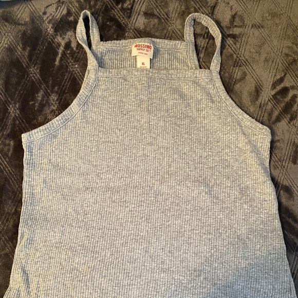 A-Line Gray Ribbed Tank Top - Picture 1 of 1